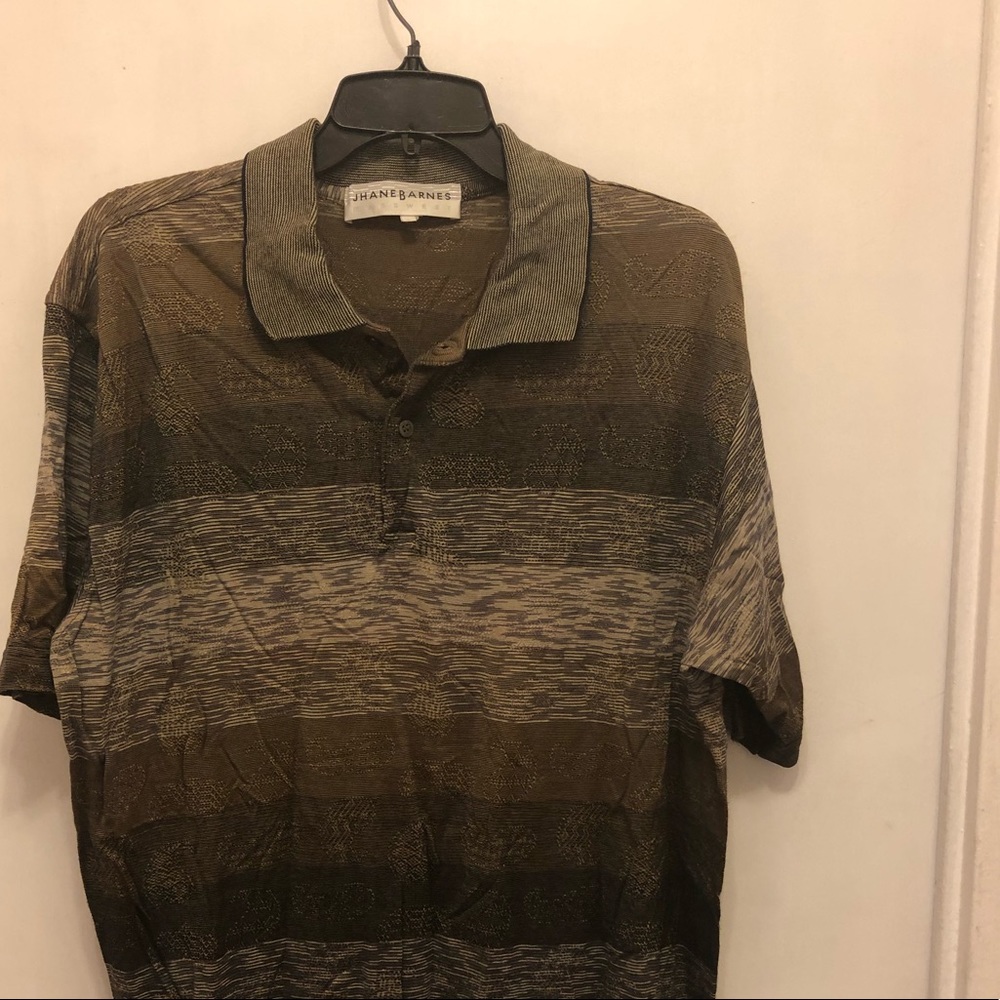 Jhane Barnes men’s polo shirt, size L